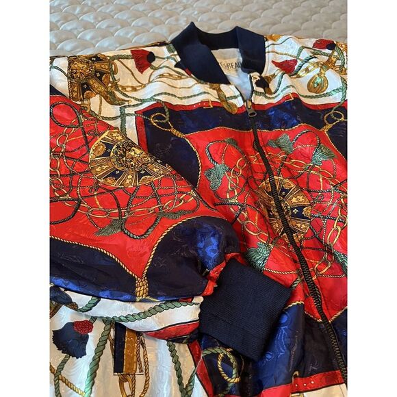 Vintage 70s-80s TRES-BEAU International Womans Satin Bomber Jacket Sz M - Picture 4 of 8